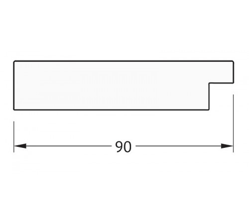 Зеркало Evoform Definite Floor 201х81 BY 6012 в багетной раме - Алюминий 90 мм