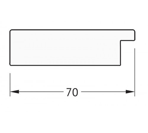 Зеркало Evoform Definite Floor 197х78 BY 6005 в багетной раме - Соты алюминий 70 мм