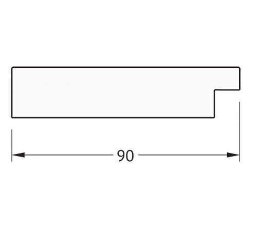 Зеркало Evoform Definite Floor 201х111 BY 6020 в багетной раме - Чеканка золотая 90 мм