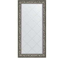 Зеркало Evoform Exclusive-G 161х79 BY 4286 с гравировкой в багетной раме - Византия серебро 99 мм