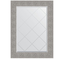 Зеркало Evoform Exclusive-G 89х66 BY 4109 с гравировкой в багетной раме - Чеканка серебряная 90 мм