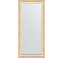 Зеркало Evoform Exclusive-G 157х75 BY 4269 с гравировкой в багетной раме - Старый гипс 82 мм