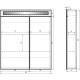 Зеркальный шкаф Dreja Eco Uni 70 99.9002 Белый