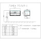 Тумба c раковиной SanVit Рольф 1 100 krolf1100 подвесная Белая