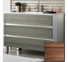 Тумба с раковиной SanVit Кубэ-3 75 kkube3075 с фактурой под дерево Зебрано