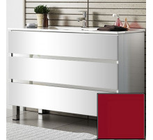 Тумба с раковиной SanVit Кубэ-3 120 kkube3120 в цвете Ral Красный глянец