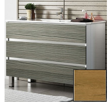 Тумба с раковиной SanVit Кубэ-3 60 kkube3060 с фактурой под дерево Акация светлая