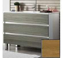 Тумба с раковиной SanVit Кубэ-3 100 kkube3100 с фактурой под дерево Акация светлая