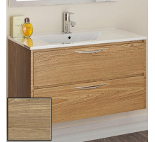 Тумба с раковиной SanVit Мэри-2 90 R kmery902 с фактурой под дерево подвесная Карпатская ель
