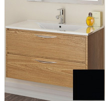 Тумба с раковиной SanVit Мэри-2 90 L kmery902 в цвете Ral подвесная Черный глянец