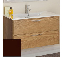 Тумба с раковиной SanVit Мэри-2 90 R kmery902 в цвете Ral подвесная Шоколад