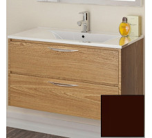 Тумба с раковиной SanVit Мэри-2 90 L kmery902 в цвете Ral подвесная Шоколад