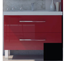 Тумба с раковиной SanVit Сольвейг 90 ksolv090 в цвете Ral Черный глянец