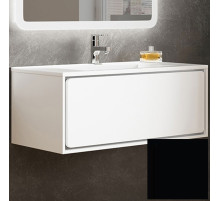 Тумба с раковиной SanVit Бруно-1 90 kbruno190 в цвете Ral подвесная Черный глянец