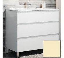 Тумба с раковиной SanVit Авеню-3 120 kavenu3120 в цвете Ral Желтый глянец