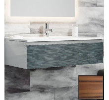 Тумба с раковиной SanVit Авеню-1 75 kavenu175 с фактурой под дерево подвесная Зебрано