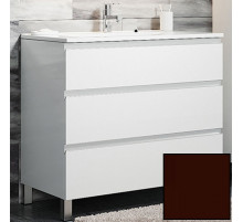 Тумба с раковиной SanVit Авеню-3 120 kavenu3120 в цвете Ral Шоколад