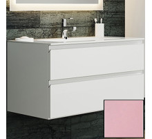 Тумба с раковиной SanVit Авеню-2 75 kavenu275 в цвете Ral подвесная Розовый глянец