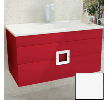 Тумба с раковиной SanVit Квадро Lux New 120 kkvadn120 в цвете Ral подвесная Белый глянец