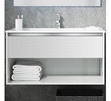 Тумба с раковиной SanVit Контур 70 kkont070 в цвете Ral подвесная Белый глянец