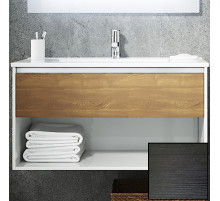 Тумба с раковиной SanVit Контур 75 kkont075 с фактурой под дерево подвесная Венге