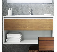 Тумба с раковиной SanVit Контур 60 kkont060 с фактурой под дерево подвесная Зебрано