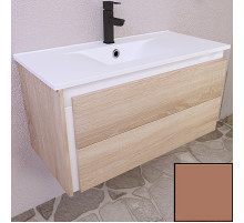 Тумба с раковиной SanVit Линк 80 klink080 в цвете Ral подвесная Капучино