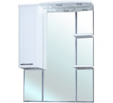 Зеркало со шкафом Bellezza Коралл 85 L 4612014002015 с подсветкой L Белое