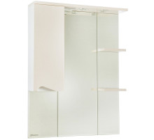Зеркало со шкафом Bellezza Эйфория 80 L 4619113002076 с подсветкой Бежевое