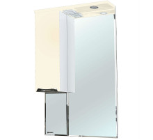 Зеркало со шкафом Bellezza Альфа 65 L 4618810002075 с подсветкой Белое Бежевое