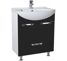 Тумба под раковину Bellezza Альфа 55 4638808070046 Белая Черная