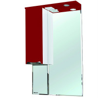 Зеркало со шкафом Bellezza Альфа 55 L 4618808002032 с подсветкой Белое Красное