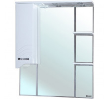 Зеркало со шкафом Bellezza Дрея 85 L 4611314002015 с подсветкой L Белое