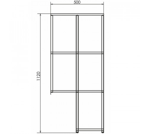 Стеллаж Comforty Порто 50 00-00010675 подвесной Дуб дымчатый