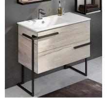 Тумба с раковиной Comforty Дюссельдорф 90 00-00004093 Дуб дымчатый