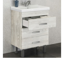 Тумба с раковиной Comforty Никосия 60Н 00004142203 Дуб белый