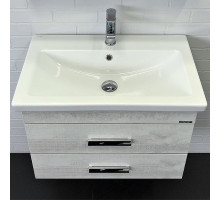 Тумба с раковиной Comforty Никосия 70П 00-00005792 подвесная Дуб белый