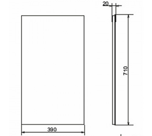 Зеркало Comforty Асти 40 00-00001222 Дуб темно-коричневый