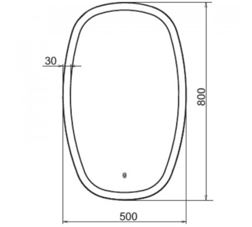 Зеркало Comforty Космея 50 00-00005260 с подсветкой с сенсорным выключателем