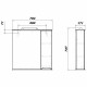 Зеркало со шкафом Sanstar Адель 70 175.1-2.4.1. с подсветкой Белое