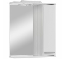 Зеркало со шкафом Sanstar Аура 70 R 293.1-2.4.1. с подсветкой Белое
