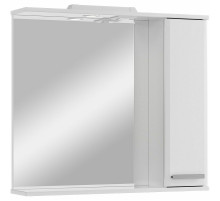 Зеркало со шкафом Sanstar Аура 80 R 294.1-2.4.1. с подсветкой Белое