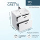 Тумба под раковину Sanstar Gretta 70 331.1-1.5.1. Белая