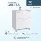 Тумба под раковину Sanstar Gretta 70 331.1-1.5.1. Белая