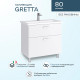 Тумба под раковину Sanstar Gretta 80 332.1-1.5.1. Белая