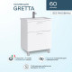 Тумба под раковину Sanstar Gretta 60 330.1-1.5.1. Белая