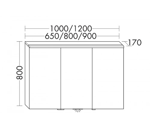 Зеркальный шкаф Burgbad Eqio 120 L SPGT120LF2010 с подсветкой Серый