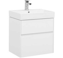 Тумба с раковиной Aquanet Бруклин 60 212596 подвесная Белая