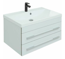 Тумба с раковиной Aquanet Верона New 75 281096 подвесная Белая матовая