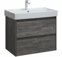 Тумба с раковиной Aquanet Nova Lite 75 305239 подвесная Дуб серый